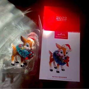 Retro Reindeer Ornament